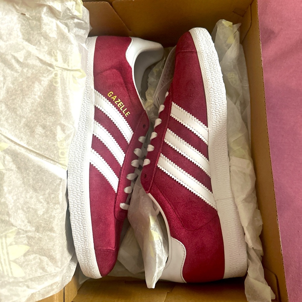 Brand new red gazelle adidas